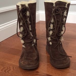 Tall chocolate brown UGG boots